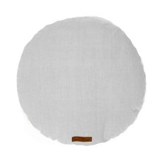 BOWELL 復古棉質圓形坐墊套, 灰色