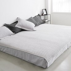 BOWELL Washing Natural Collection Tommy 絎縫家庭墊, 灰色