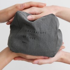 BO WELL 深灰色穀物方型暖手塊 1000g, 1個