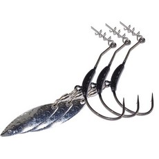 AFISHLURE BKK 블레이드 버징 훅 7G 3개입, 혼합색상