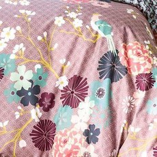 La Redoute 花朵圖案被套 F696726 紫色, 打印