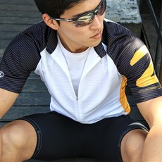 세컨윈드 남성용 컴웨어 반팔 자전거 저지 JH126