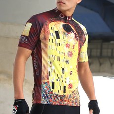 세컨윈드 남성용 구스타프키스 반팔 자전거 저지 JH134