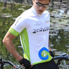 세컨윈드 남성용 보아 반팔 자전거 저지 JH136