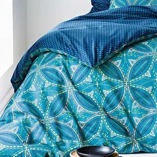 La Redoute 印花被套 F696713 藍色, 鴨藍印花