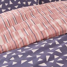 La Redoute 印花被套 F696581 紫色, 灰色+玫瑰色