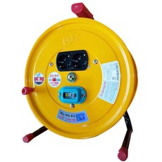 국제통신 탈칵플러그 릴 1.5㎟ 2구 전기코드, 30m, 1개