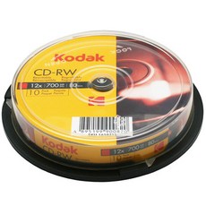 코닥 CD-RW 공디스크 10p + 케이크박스, 1개