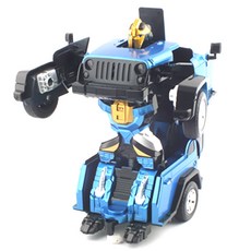 레프리카 2.4GHz 1/14 근접센서작동 변신로봇 어린이RC로봇 SXT233300BL, 혼합 색상, 1개