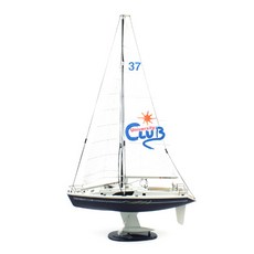 레프리카 요트단품 1/25 University Club Yacht RC요트 HBE299058BD, 혼합 색상, 1개