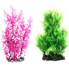 오션 조화수초 핑크그린 5 2p 세트, 혼합 색상, 1세트