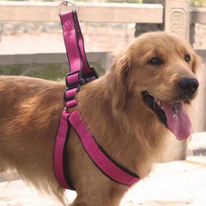 APRIL16 強韌基本款寵物胸背帶 5號, 粉紅色, 1個