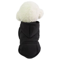 April 16 休閒按扣狗狗連帽衫, 黑色