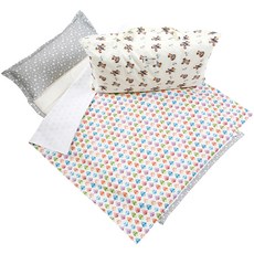 코니아일랜드 에코프리미엄 여름용 어린이집 낮잠이불세트 마이크로화이바, 몽이 아이보리