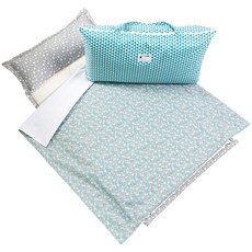 코니아일랜드 에코프리미엄 여름용 어린이집 낮잠이불세트 마이크로화이바, 빈티지로즈 그린