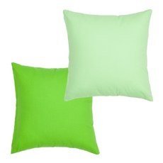 Ein Haus 素色靠墊 26號 2入, 石灰色，淺熒光綠