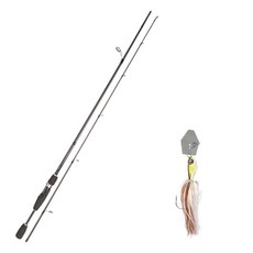 YGF Blue Force Starzen路亞竿 S66ML+Damiki Skirt Bait Tremble Jig 14.2g, 02 魔法鰣魚