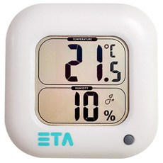 Etta 數位溫濕度計, 1個, 白色
