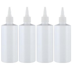 병도매닷컴 백색 뾰족 흰색마개 공병 AC300, 300ml, 4개입