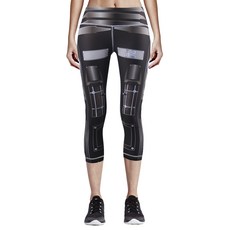 ZIPRAVS 女用七分卡布里瑜珈皮拉提斯運動緊身褲 ZYCP-93