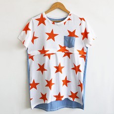 短袖哺乳印花上衣