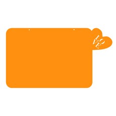 쿠 홈 인테리어 메모 보드 MO 19 걸이형 오렌지, 아크릴