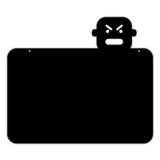 쿠 홈 인테리어 메모 보드 MO 21 걸이형 블랙, 아크릴