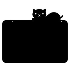 酷 居家裝飾記事板 MO 26 掛式 黑色, 壓克力