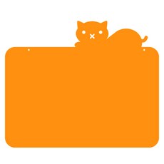 쿠 홈 인테리어 메모보드 MO 26 걸이형 오렌지, 아크릴