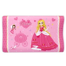 design&Story 孩童印花記憶棉枕頭, 公主