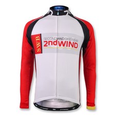 2NDWIND 中性紅色腳踏車運動上衣 JF205-090