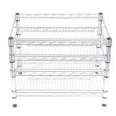 KORACK 25 派工業金屬架 450 x 610 x 450 4 層, 銀