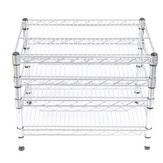 KORACK 25 派工業金屬架 530 x 610 x 600 4 層, 銀