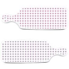Roem Design 上菜砧板 2入 圓形圖案粉彩紫套組, 圓形圖案粉彩紫, 圓形圖案粉彩粉, 1套