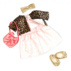 Ozzy Dolls 豹紋外套娃娃衣服套組, 混色