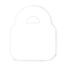 쿠 홈 인테리어 메모 보드 MO 09 걸이형 화이트, 아크릴