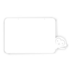 Kuu 家居裝飾備忘錄板 MO 11 掛白, 亞克力