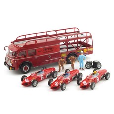BRUMM 復刻版 1/43 Scuderia Ferrari GP Italia 1961 運輸車套組 BRUM021001SET 壓鑄, 混色