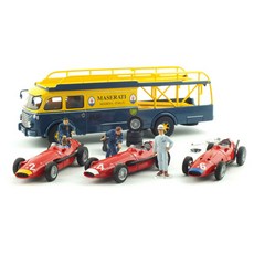 BRUMM 複製品 1/43 瑪莎拉蒂賽車運輸車套組 BRUM022558SET 壓鑄, 混色