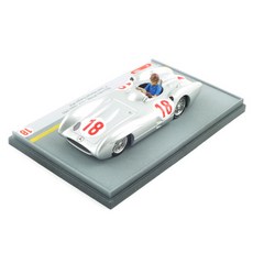 BRUMM複製品1/43 Mercedes W196C GP italia 1955 No18 BRUM071754SI壓鑄模型, 混色