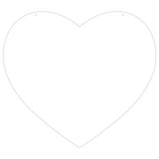 홈 인테리어 메모보드 MO 03 걸이형 화이트, 아크릴