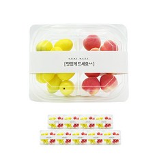 도나앤데코 투명사각 도시락용기 두칸 10p + 맛있게드세요 띠지 화이트 10p, 1세트