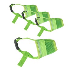 Pet Nine 狗狗行為矯正網眼嘴套 XL, 綠色, 4個