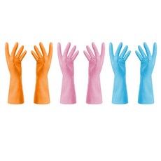 블럭마트 주방 욕실 고무 장갑 S, 랜덤 발송, 3개