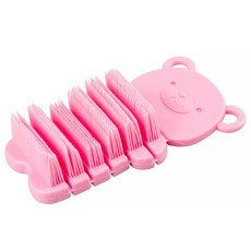 DM 指甲清潔手刷, 粉紅色, 1個, 1入