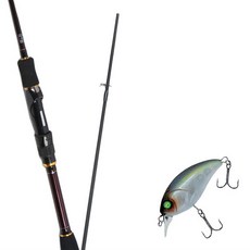 Wonda Besta路亞竿 662ML+Damiki DTSCO-40硬體餌路亞 40mm 311H NATURAL LIST, 1套