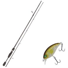 Youngkyu產業Blue Force Starzen擬餌竿 S68M+Damiki DTSCO-40硬體擬餌 40mm 314H YELLOW AYU, 1套