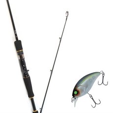 Won Da Avalon路亞竿 632M 食餌魚+Damiki DTSCO-40硬餌路亞 40mm 311H NATURAL LIST, 1套