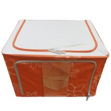 Decozine Deco 花朵收納箱 55L, 橘色, 1個