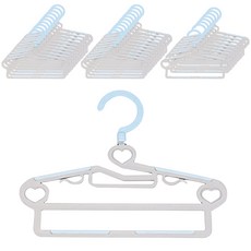 DECOSIN 優質旋轉孩童衣架, 藍色, 30件